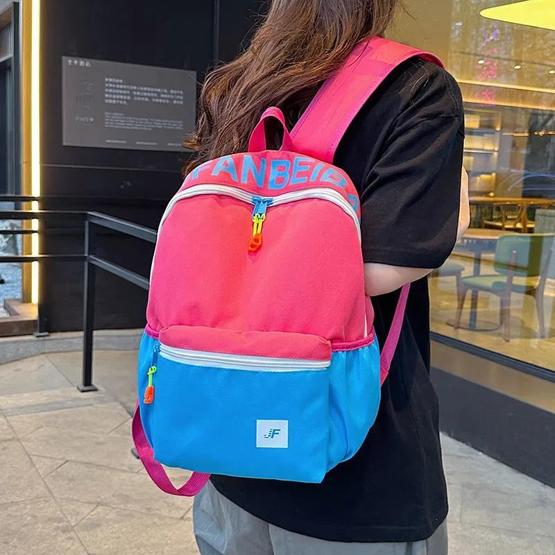 Alcohol Dragon Oxford Backpack Regular Unisex Fuchsia/Pink/Red/Blue-8