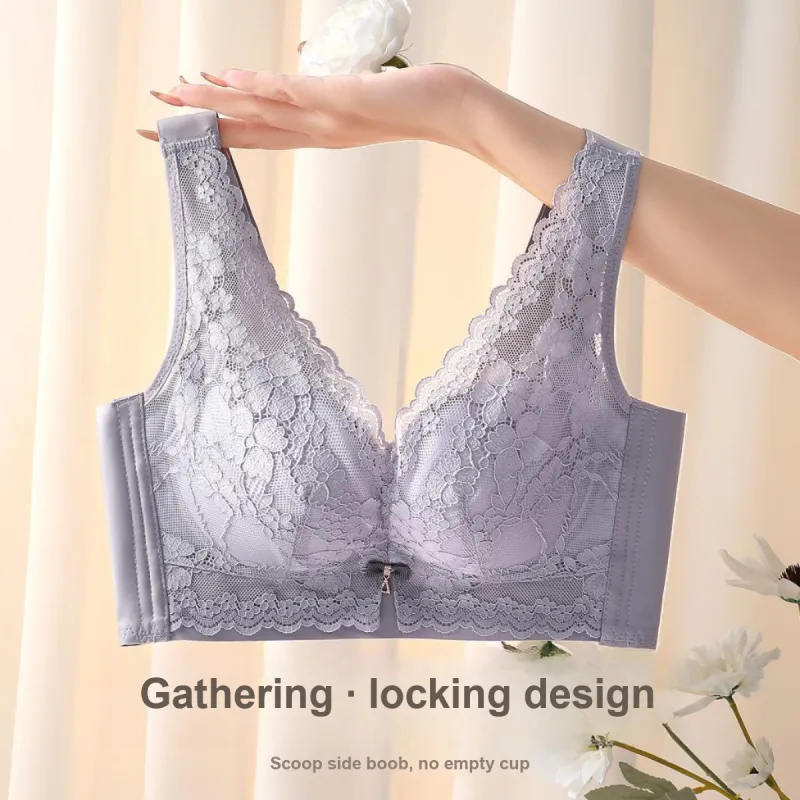 JUNEROSE Bra Women's Gray Purple-4