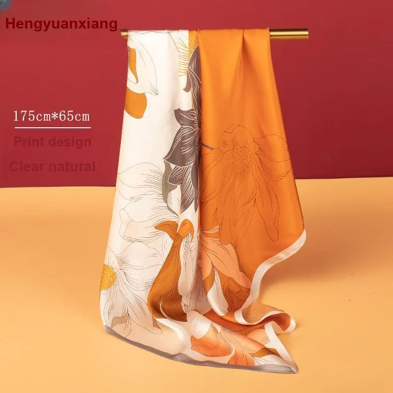 H YXIANG Silk Scarves Women's-8