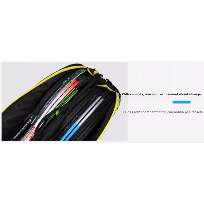 Wilson x MINIONS Tennis Racket Bags Fabric Unisex 76*24*33 Cm Yellow Black-2
