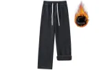 Black Gray Fleece-Lined