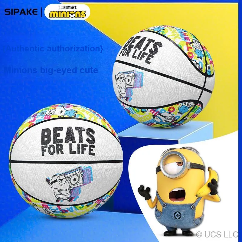 SIPAKESPORT x MINIONS PU Basketball BFL Neon Multicolor Size 7 Street Unisex-4