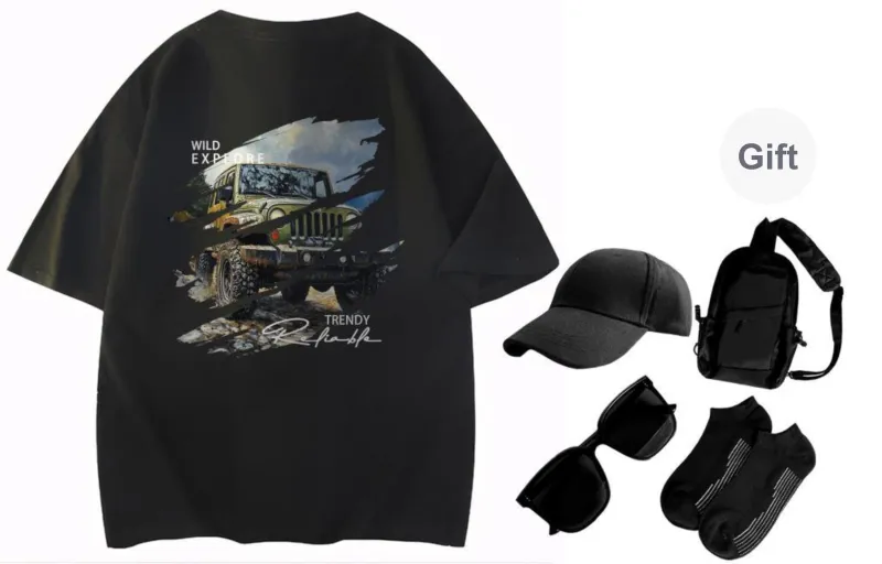 Jeep T Shirt Unisex Includes Free Travel Set-14