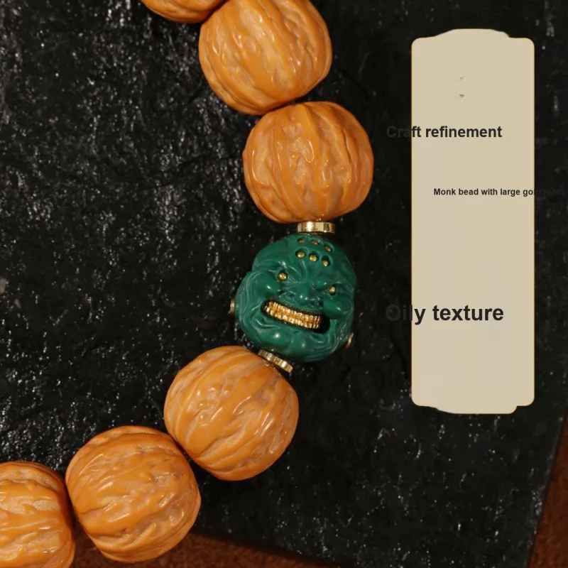 MUUSI Monkey Head Walnut Bracelets Unisex-4