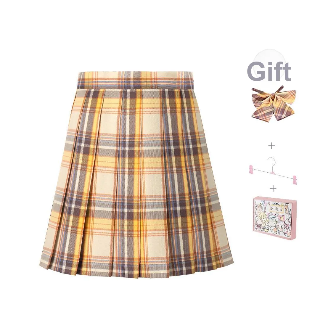 RIMUXINGHE Повседневные короткие юбки женские желтые