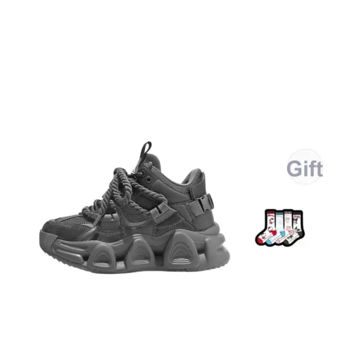 Masongarments Storm Размер 1 Высота Увеличивающий Abrasion Resistant MID Топ Толстая подошва Кроссовки Унисекс Призрачный Серый