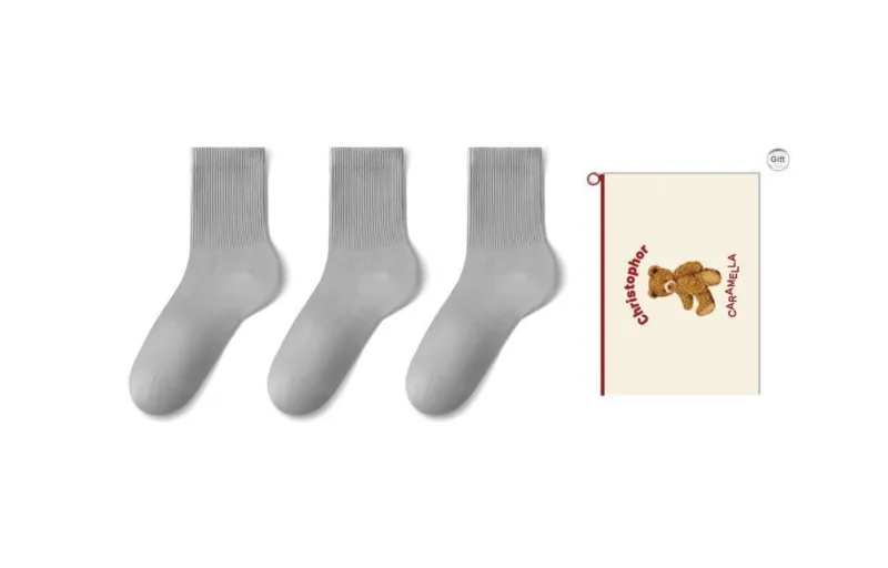 Caramella Mid Calf Socks Women's 3 Pack Gift Box Set-3