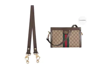 GUYI Cow Leather Bag Strap Women's Brown