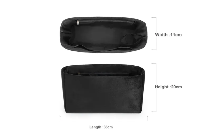 Lan Bao Fan Flannelette With Microfiber Leather Accessories Bag Accessory Unisex Black-2