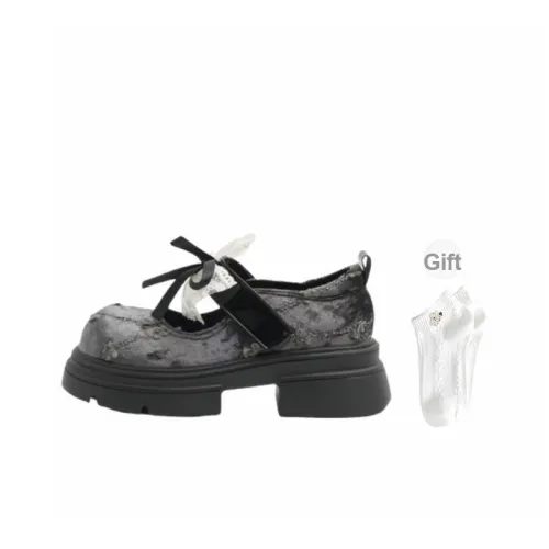 CPXO Mary Jane Shoes Женские Серый Зеленый