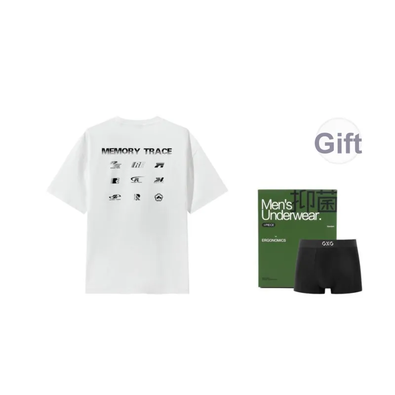 GXG Knitted Fabric Short Sleeved T Shirts Men's-15