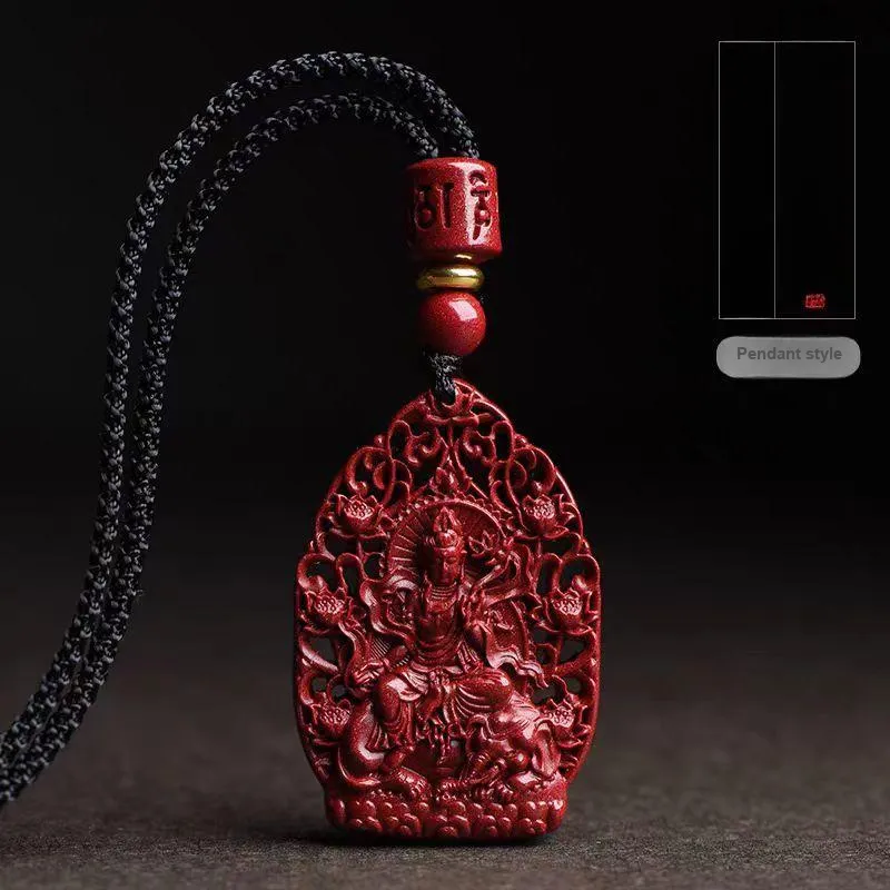 Lingxiang Yurun Cinnabar Necklaces Unisex-20