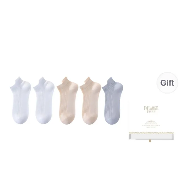 XIA.WA.ZHI.XIU Ankle Socks Women's Box 5 Pack-63