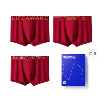 HLA Underwear Gift Box Men's Box 3 Pack Red