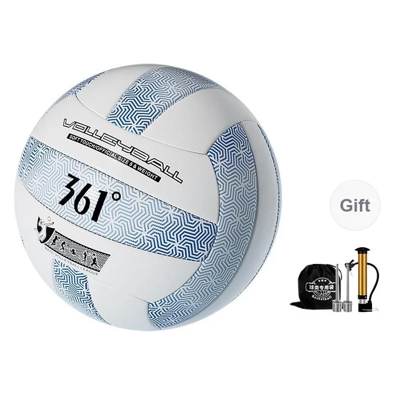 361° PVC Size 5 Volleyball Unisex Blue White-0