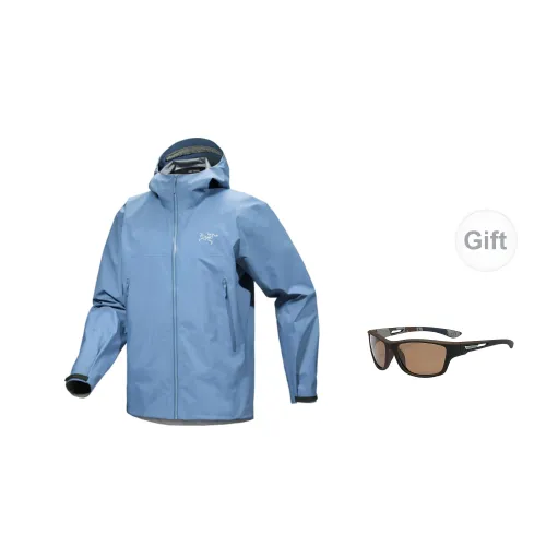 Arcteryx Beta Series Windbreaker Jackets Men Turquoise Blue - Includes Eyeglasses