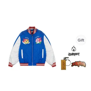 BURNIN Jacket Unisex Royal Blue & White