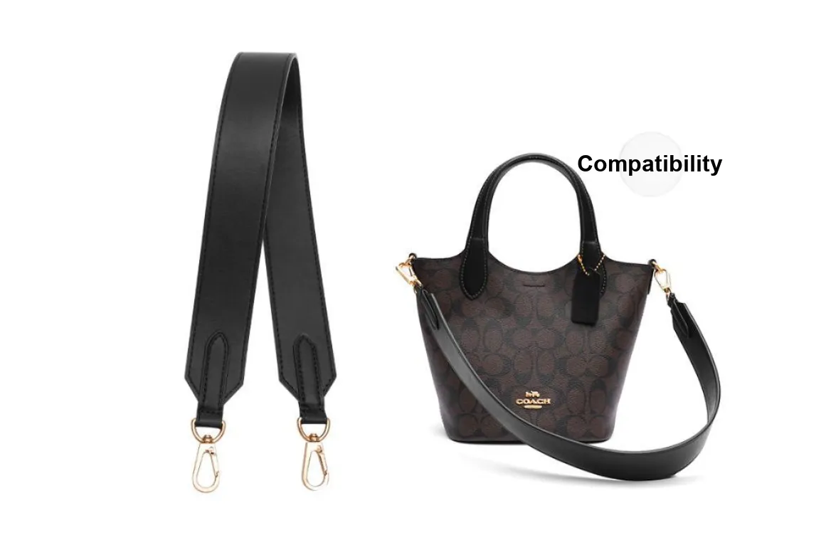 Lan Bao Fan Nylon Bag Strap Unisex Black