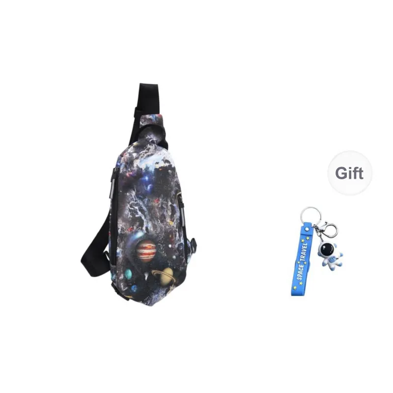 GOBLIN SHARKS 1759 Nylon Sling Bag Unisex White/Black/Gray/Green/Planet Black/Planet White-19