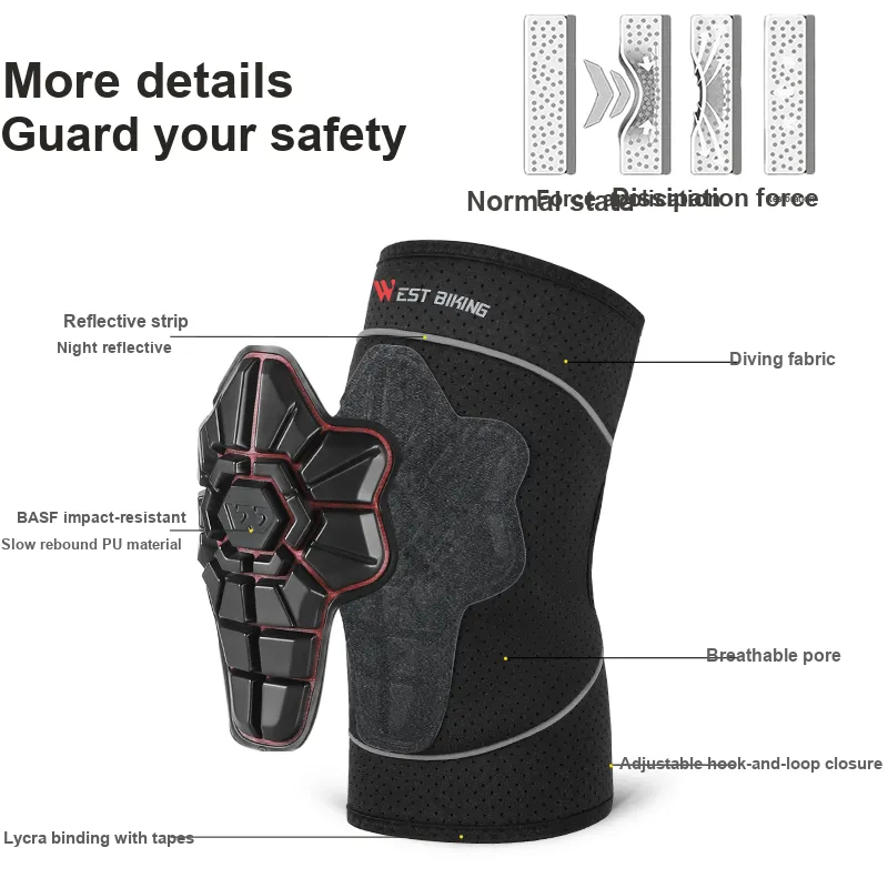 WEST BIKING Cycling Soccer Basketball Knee Pads-2