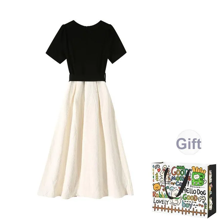 OURUOKE Short Sleeved Dress Women's-1