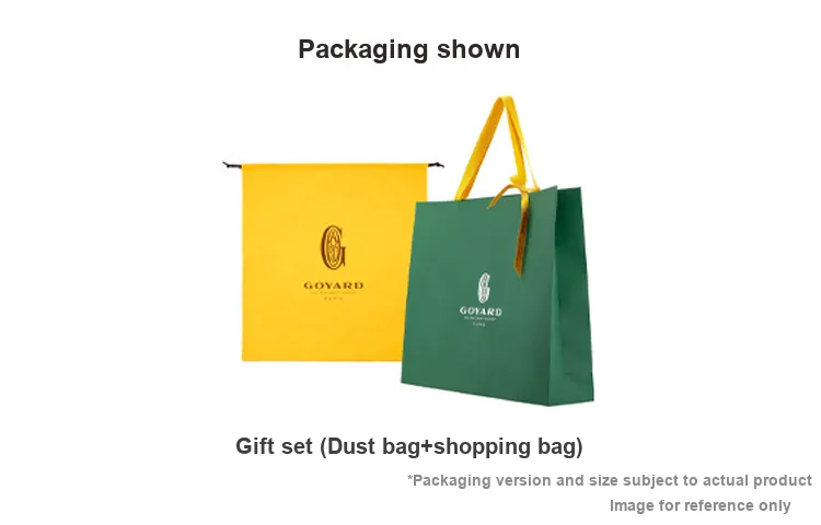 GOYARD Saint Louis Canvas With Calfskin Combo Bag Tote One Shoulder Handbag Large Size Unisex Yellow-8