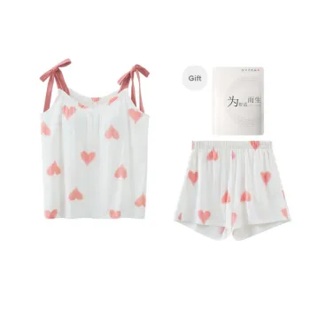 Red Beans At Home Pajama Set Women's Shopping Bag