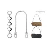 Silver (Decorative Chain 40cm+Black Moon Round Buckle 16cm)