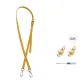 Silver Modified Buckle+Wheat Yellow Long Strap