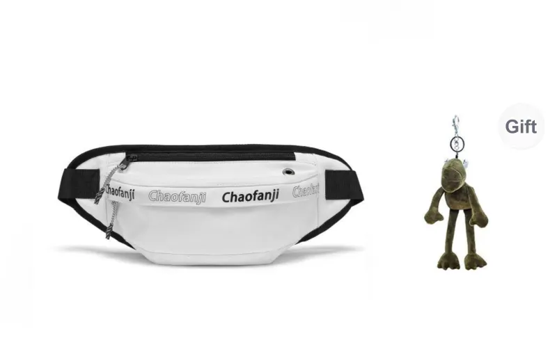 CHAOFANJI Membrana Dermalis Sling Bag, Shoulder Bag, Crossbody Bag, Fanny Pack Regular Unisex White/Black-10