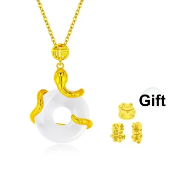 Lao Feng Xiang Chalcedony Necklaces Women's