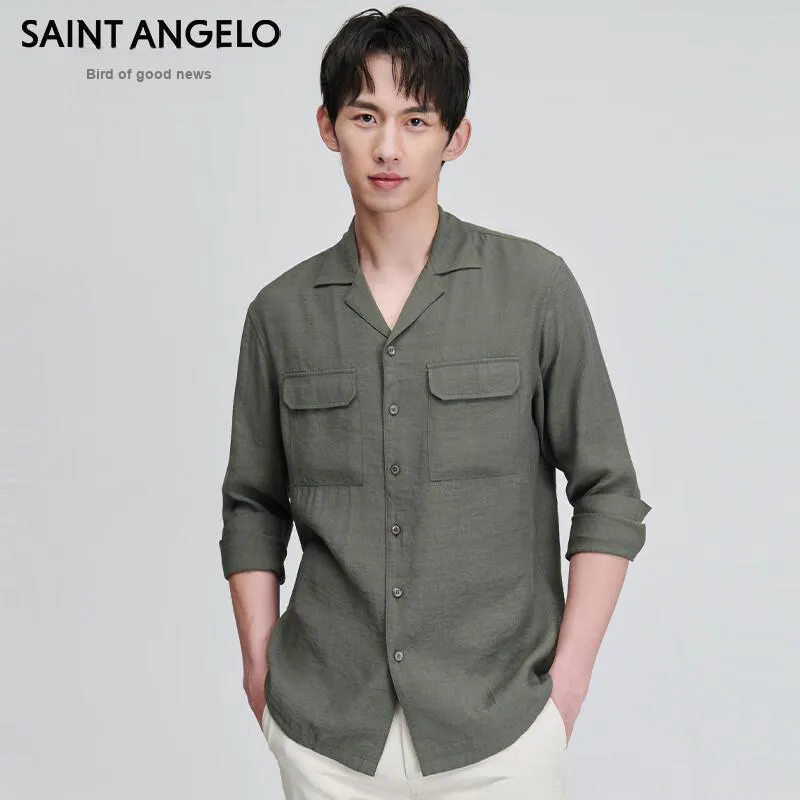 SAINT ANGELO Shirt Unisex Forest Green-1