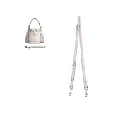 Pink White Silver Buckle Crossbody Shoulder Strap-91-120cm