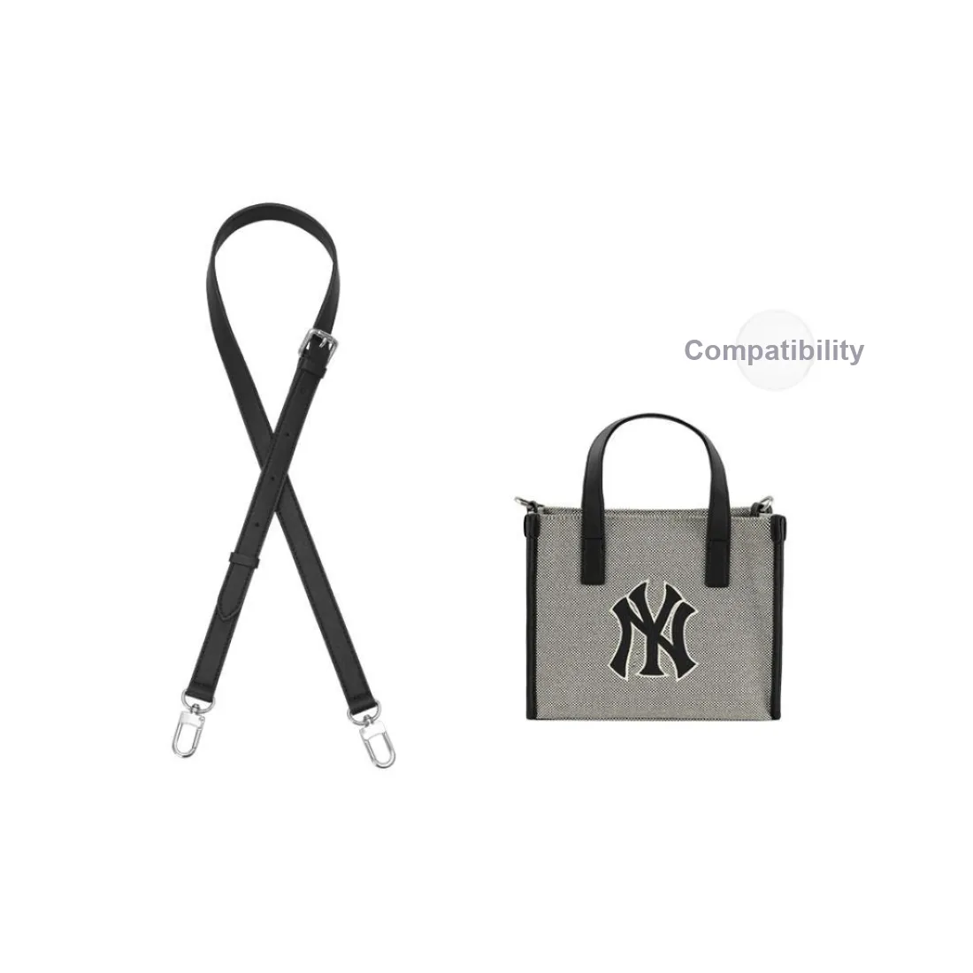 Lan Bao Fan Felt Lining Protective Privacy, Crossbody Shoulder Strap Women's Black