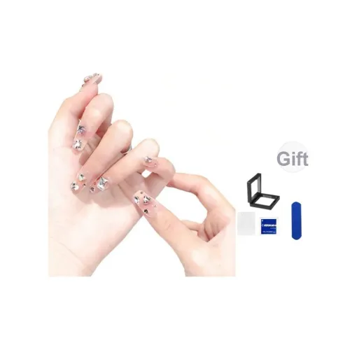 XNTX Премиум Feel False Nail Короткий LADDER Cool Color Series Jump Цвет Flashing