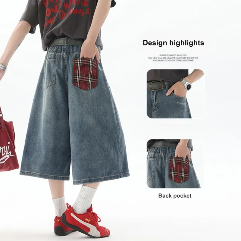 DANGERTIGER Denim Shorts Unisex-5