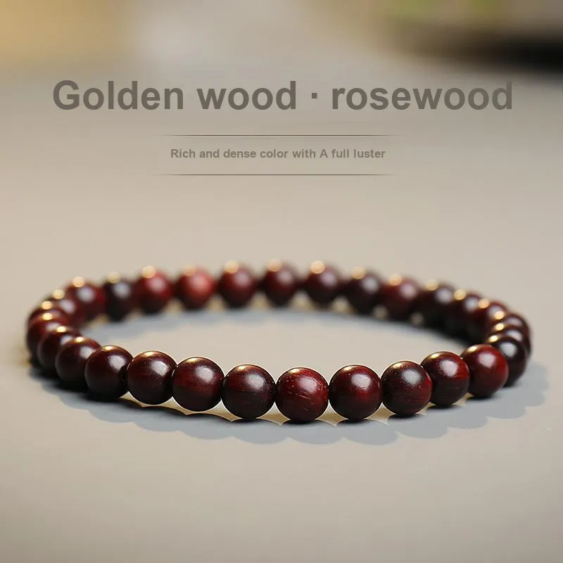 MUSHENGYUAN Rosewood Precious Wood Bracelets Unisex-1