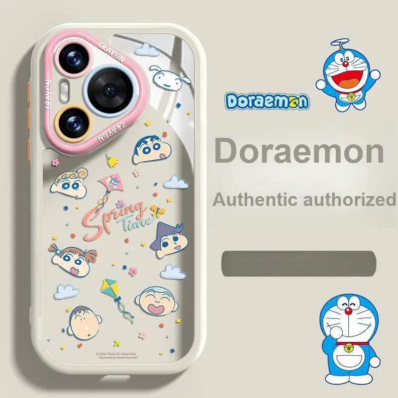 Pin Sai x SHINCHAN Silicone Material Phone Cases For Huawei Pura70Pro/70/Pura Cartoon Cute Style-5
