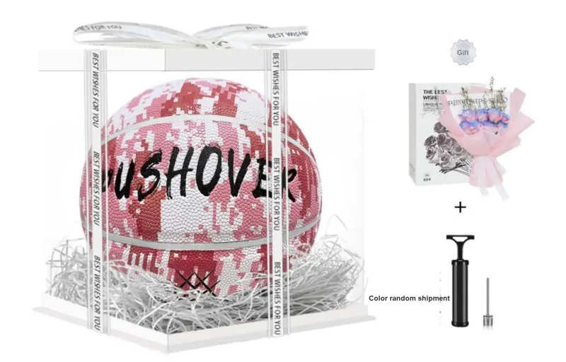 PUSHOVER PU Size 7 Basketball Size 7 Ball Training Unisex-4