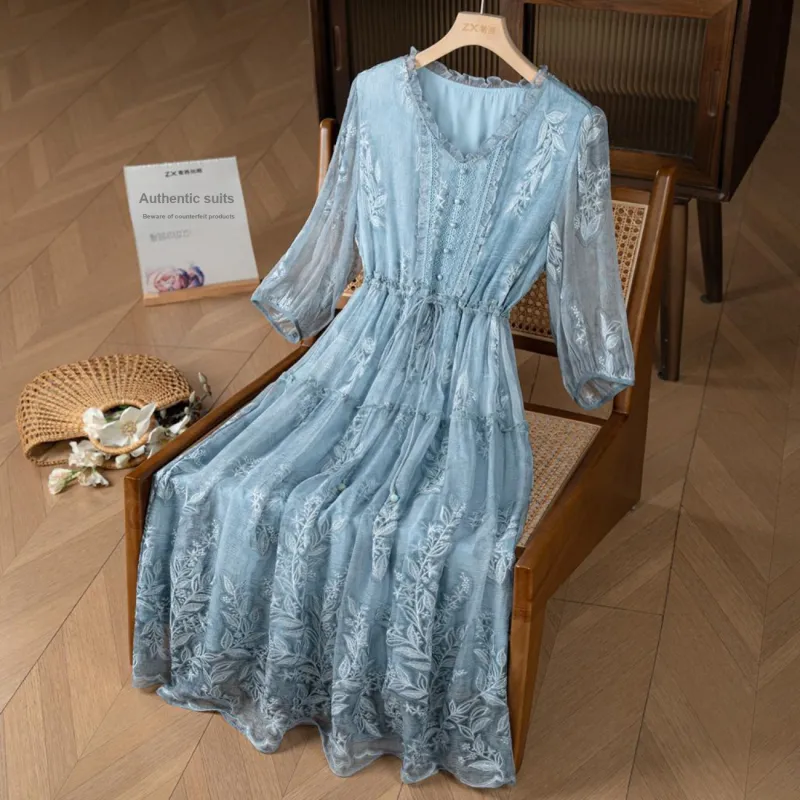 To The West Long Sleeved Dress Women's-2