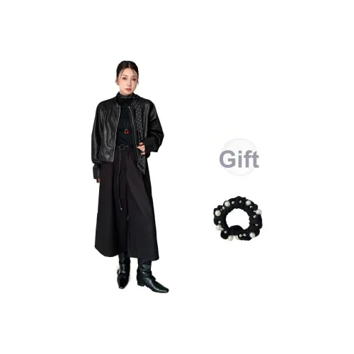 WUSHANSHAN Кожа Куртка Женская