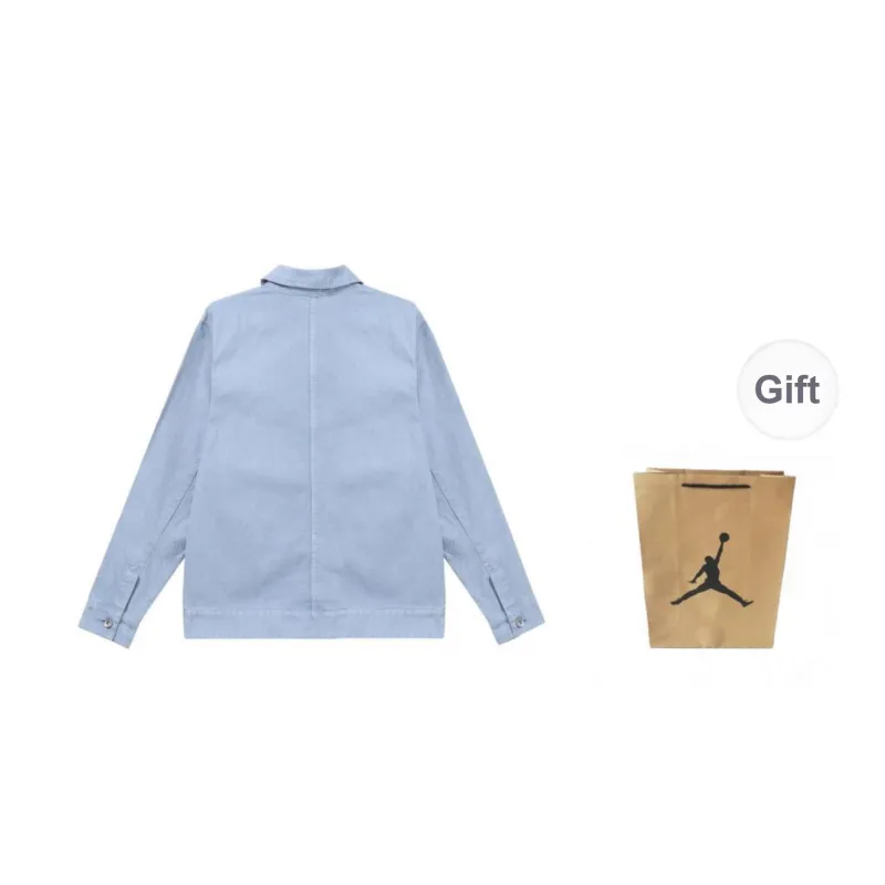 Jordan Jacket Unisex Blue Gray Shopping Bag Included-1
