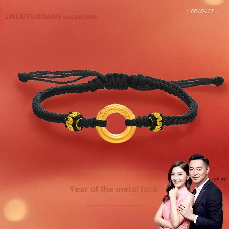 JINLIUFUJIXIANG Gold Bracelet Unisex-1