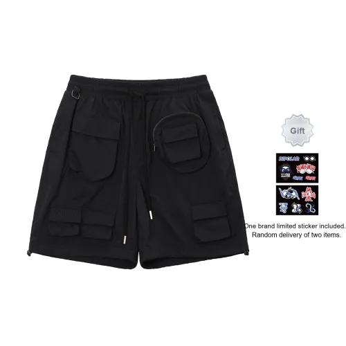 BIPOLAR Cargo Shorts Unisex Black