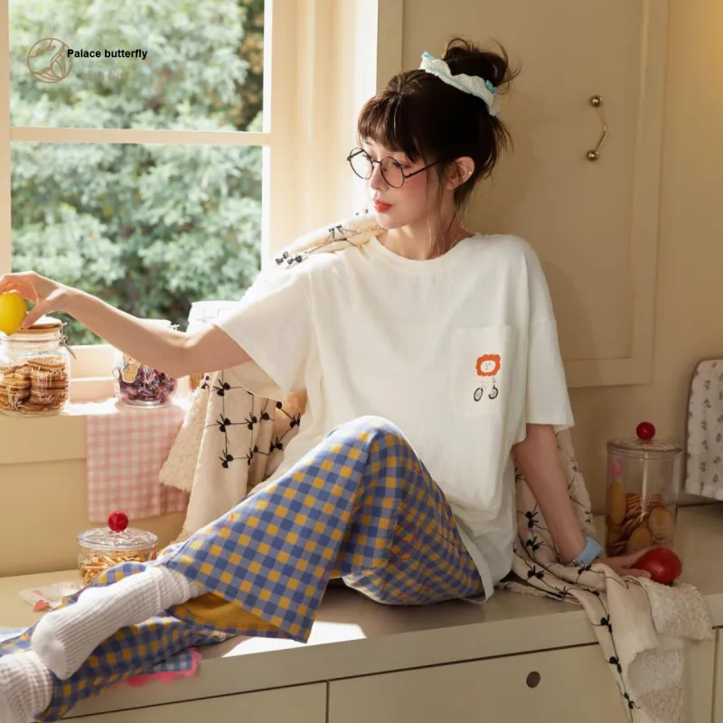 Gongdie x ZAOWUCANXIONGDI,LIANMINGKUAN Pajama Set Women's-2