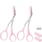 Pink Printer Ribbons, Eyebrow Comb & Scissors Set (2 Pieces)