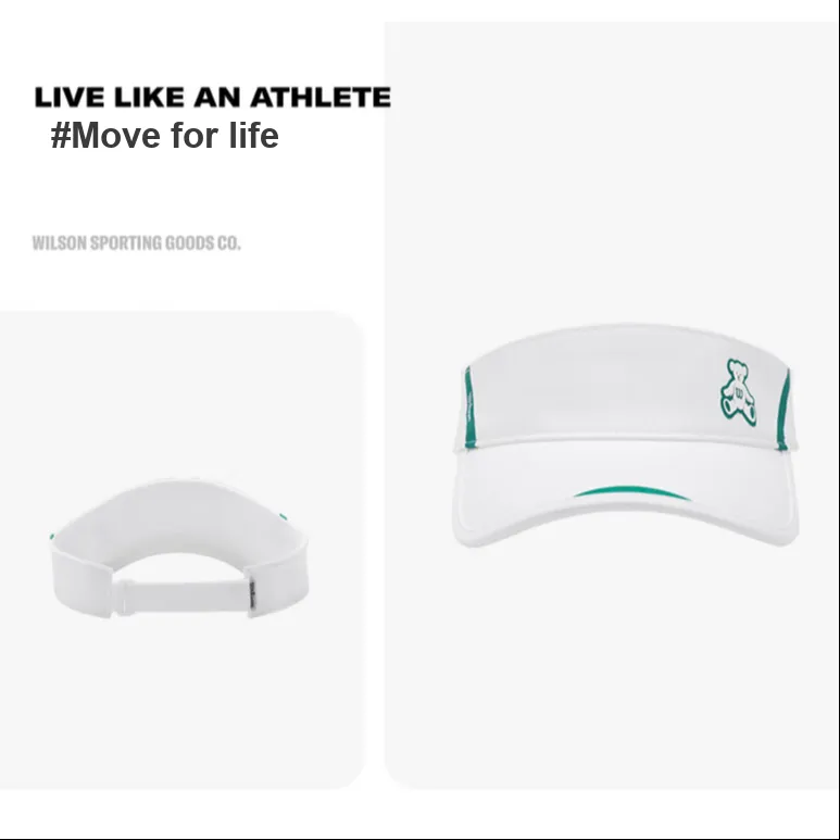 Wilson Riding Equipment Visor Cap Everyday, Sports Unisex Polyester White-2