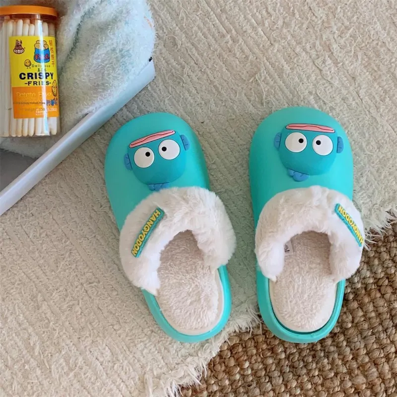 Thin Strips x Sanrio Cotton Slippers Women's, Green-7