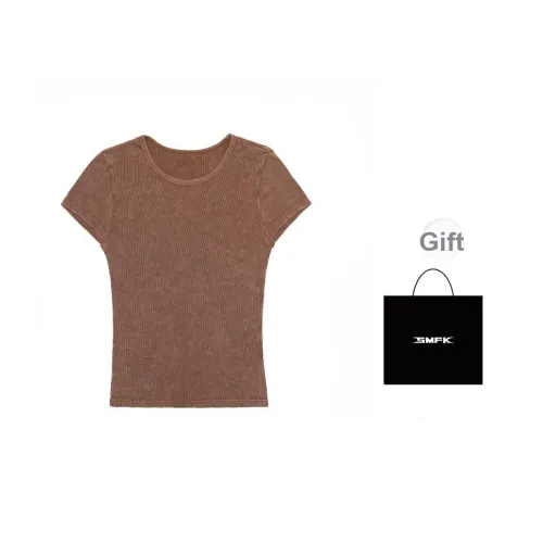 SMFK Дикий Лошадь Коричневый В комплекте сумка для покупок Женские Т-рубашки