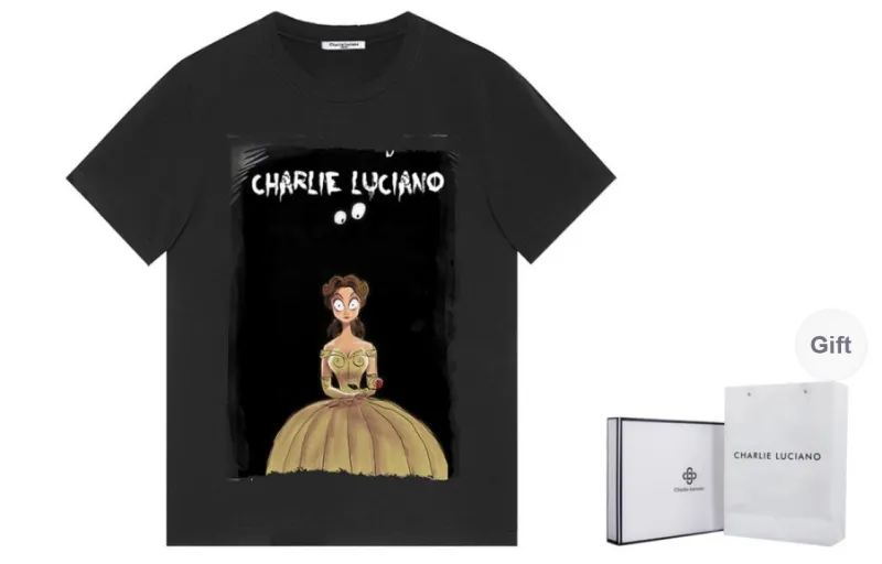 Charlie Luciano T Shirt Unisex Black-0